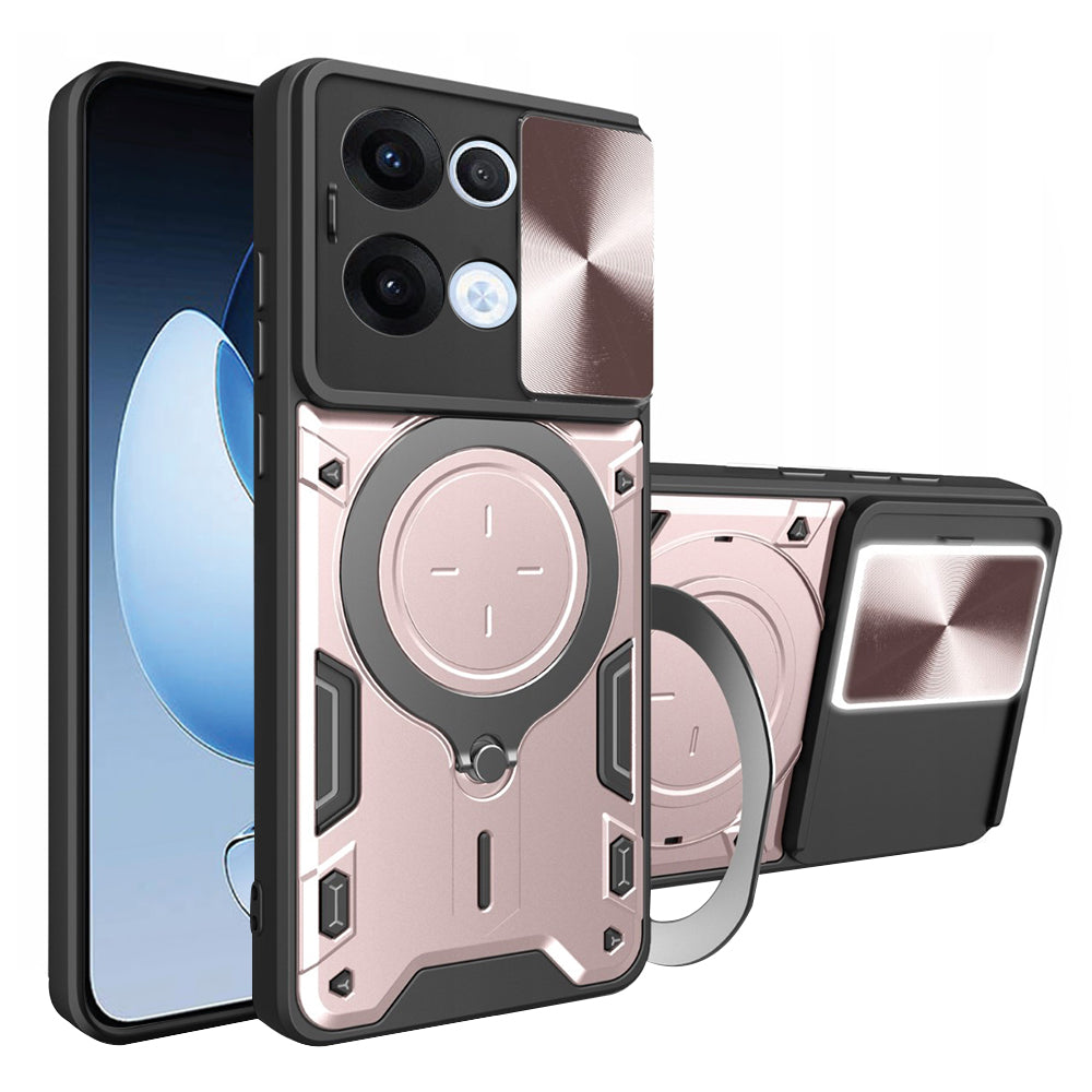 Deksel til Oppo Reno13, Techsuit, CamGuard Pro, Rosa Gull