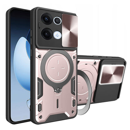 Deksel til Oppo Reno13, Techsuit, CamGuard Pro, Rosa Gull