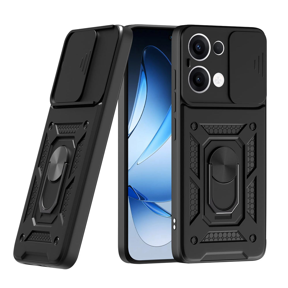 Deksel til Oppo Reno13, Techsuit, CamShield, Svart