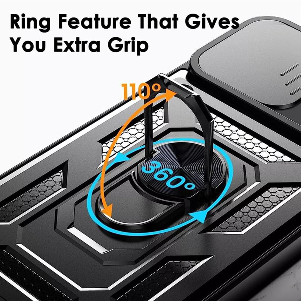 Deksel til Oppo Reno13, Techsuit, CamShield, Svart