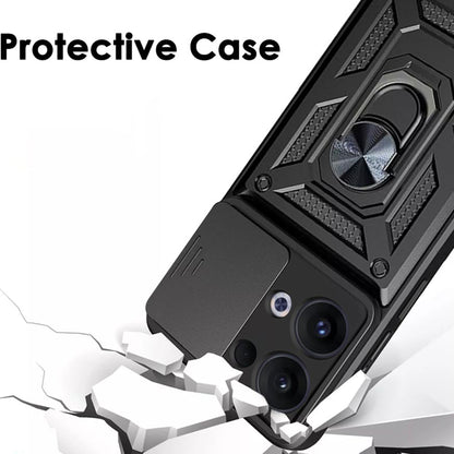 Deksel til Oppo Reno13, Techsuit, CamShield, Svart