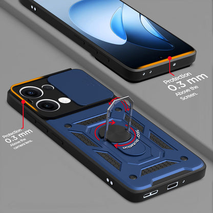 Deksel til Oppo Reno13, Techsuit, CamShield, Grønn
