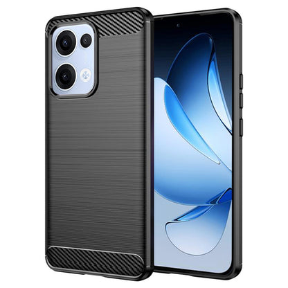 Deksel for Oppo Reno13, Techsuit, Karbon, Svart