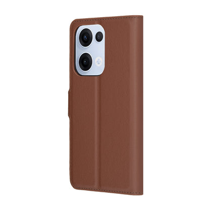 Deksel til Oppo Reno13, Techsuit, Leather Folio, Brun
