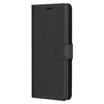 Deksel for Oppo Reno13, Techsuit, Leather Folio, Svart