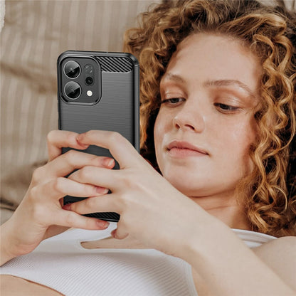 Deksel til Oppo Reno14 F, Techsuit, Karbon, Svart