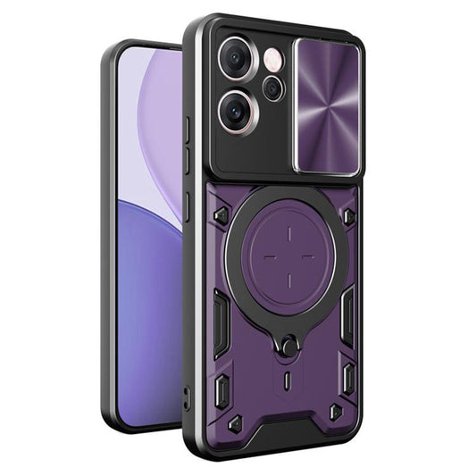 Deksel for Oppo Reno14 FS 5G / Reno14 F, Techsuit, CamGuard Pro, Lilla