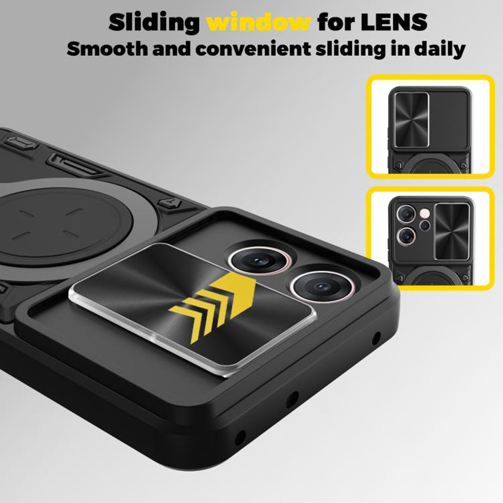Deksel for Oppo Reno14 FS 5G / Reno14 F, Techsuit, CamGuard Pro, Lilla