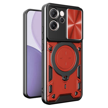 Deksel for Oppo Reno14 FS 5G / Reno14 F, Techsuit, CamGuard Pro, Rød