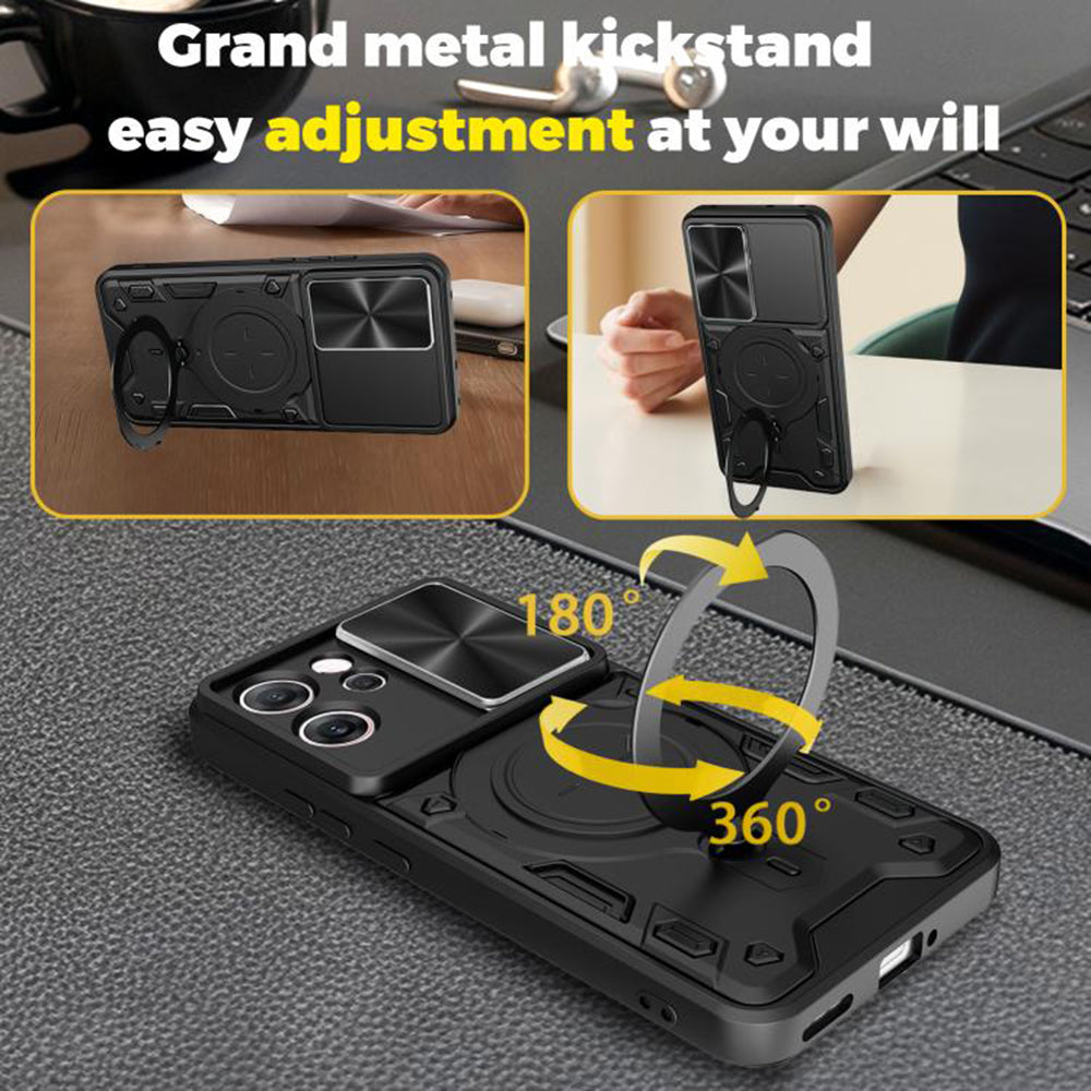 Deksel for Oppo Reno14 FS 5G / Reno14 F, Techsuit, CamGuard Pro, Rød