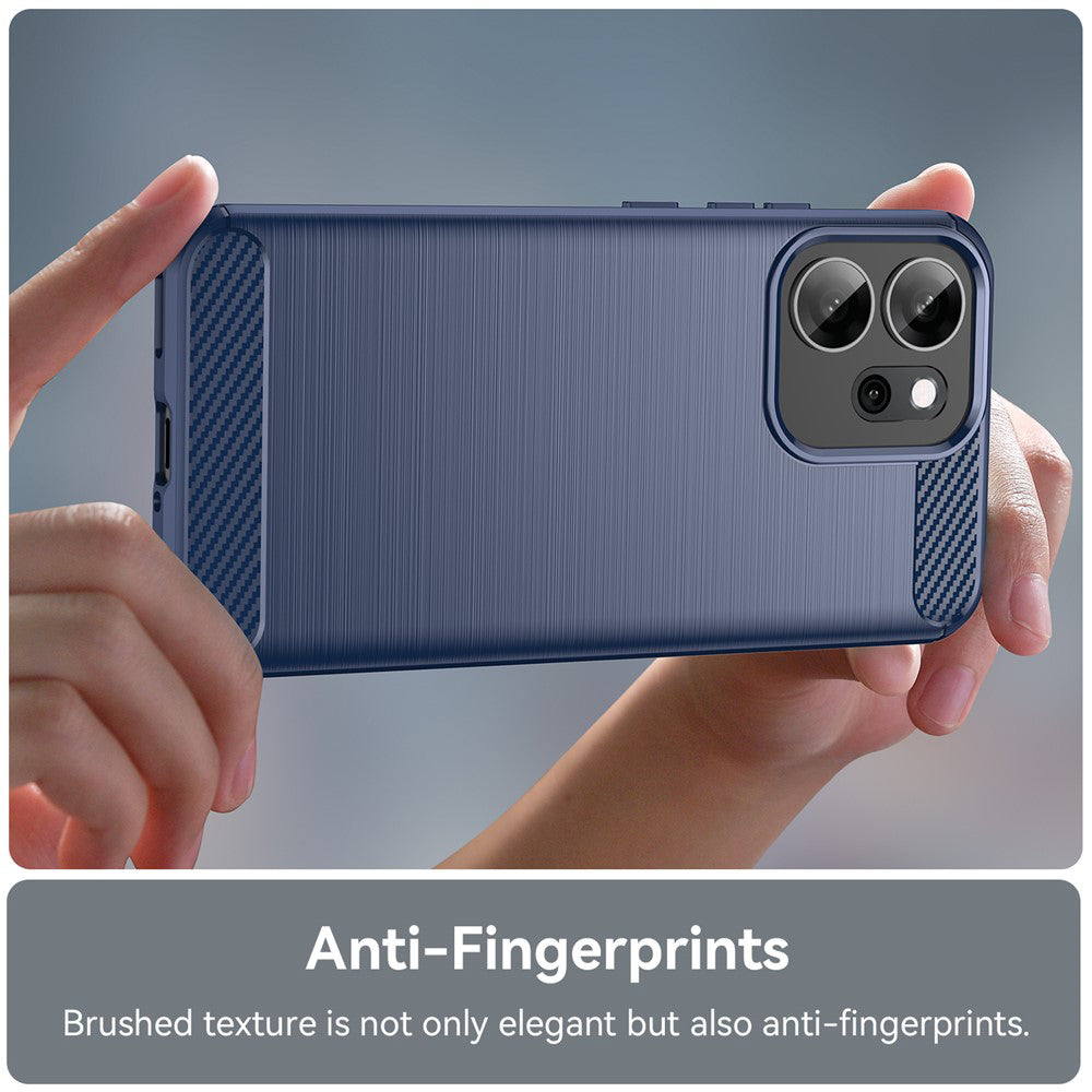 Deksel til Oppo Reno14 FS 5G / Reno14 F, Techsuit, Karbon, Blå
