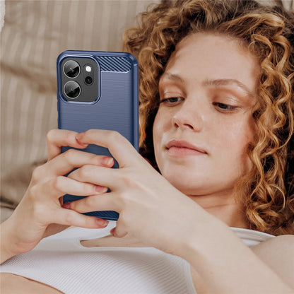 Deksel til Oppo Reno14 FS 5G / Reno14 F, Techsuit, Karbon, Blå