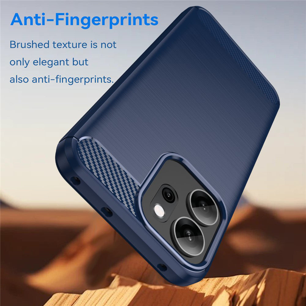 Deksel til Oppo Reno14 FS 5G / Reno14 F, Techsuit, Karbon, Blå