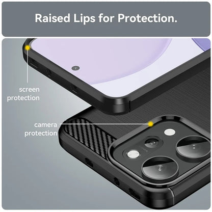 Deksel til Oppo Reno14 Pro, Techsuit, Karbon, Svart
