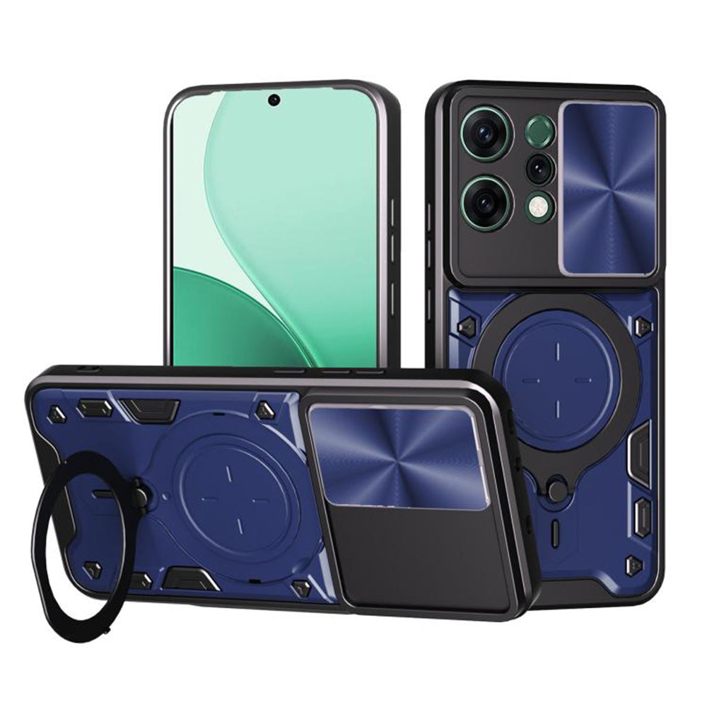 Deksel for Oppo Reno14, Techsuit, CamGuard Pro, Blå