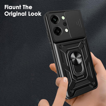 Deksel til Oppo Reno14, Techsuit, CamShield, Svart
