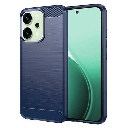Deksel til Oppo Reno14, Techsuit, Karbon, Blå