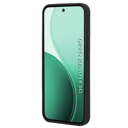 Deksel for Oppo Reno14, Techsuit, Glinth, Svart
