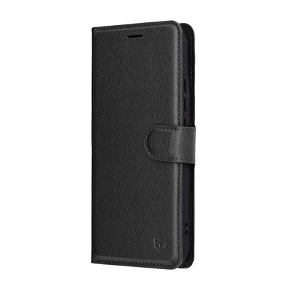 Deksel for Oppo Reno14, Techsuit, Leather Folio, Svart
