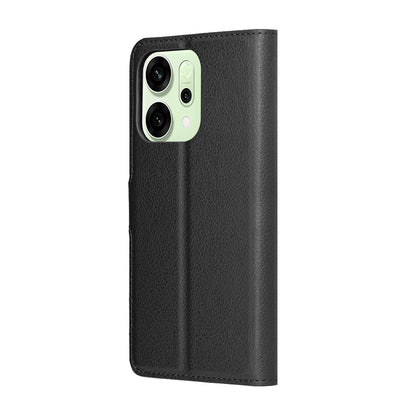 Deksel for Oppo Reno14, Techsuit, Leather Folio, Svart