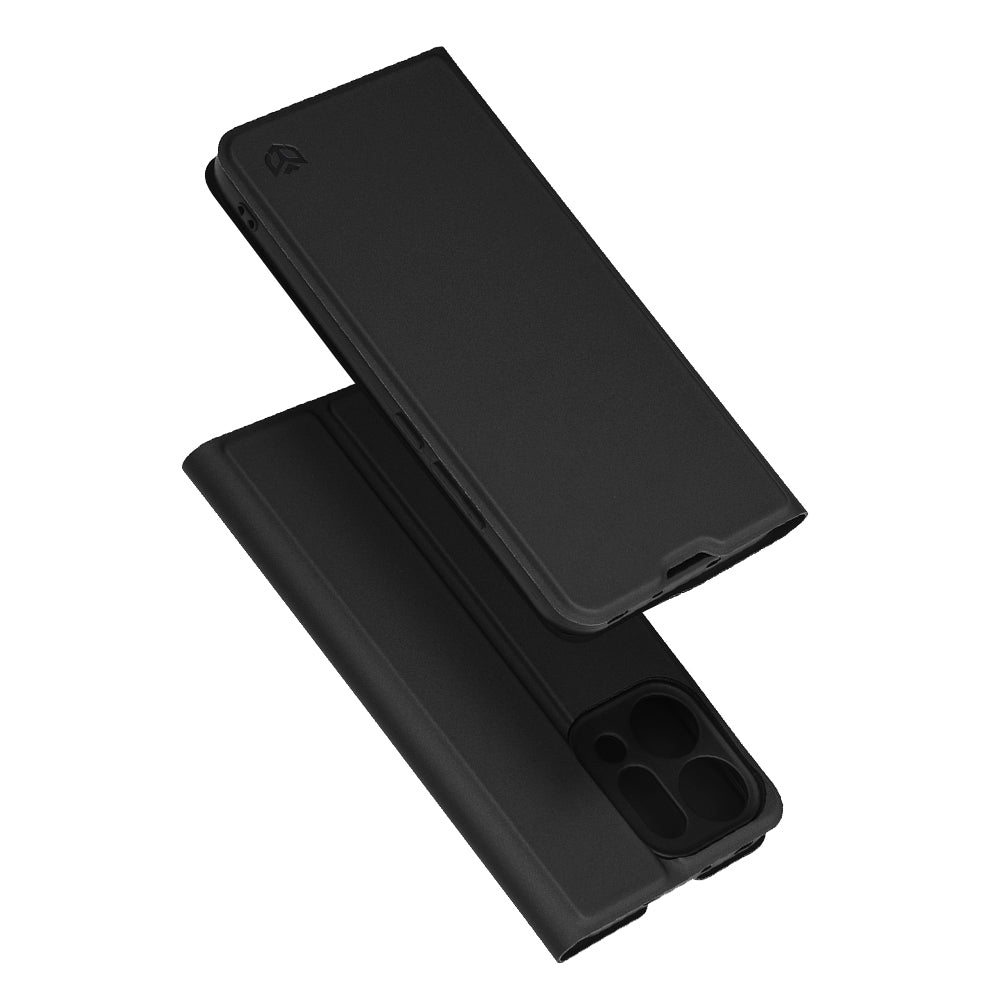 Deksel for Oppo Reno14, Techsuit, Magskin Book, Svart