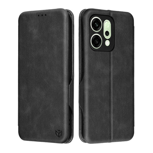 Deksel for Oppo Reno14, Techsuit, Safe Wallet Plus, Svart