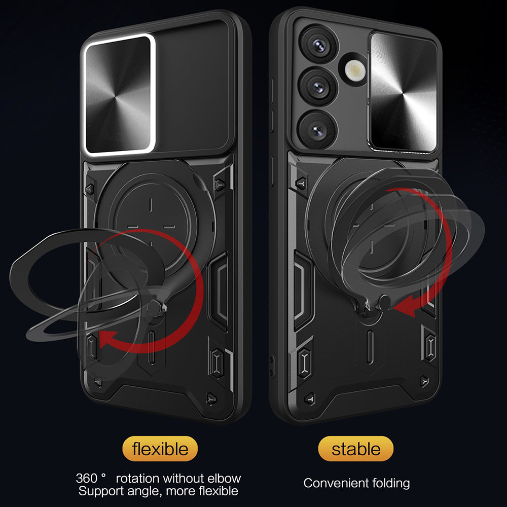 Deksel for Oppo Reno15 FS / Reno15 F, Techsuit, CamGuard Pro, Blå