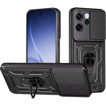 Deksel for Oppo Reno15 FS / Reno15 F, Techsuit, CamShield, Svart