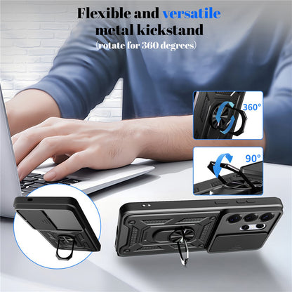 Deksel for Oppo Reno15 FS / Reno15 F, Techsuit, CamShield, Svart