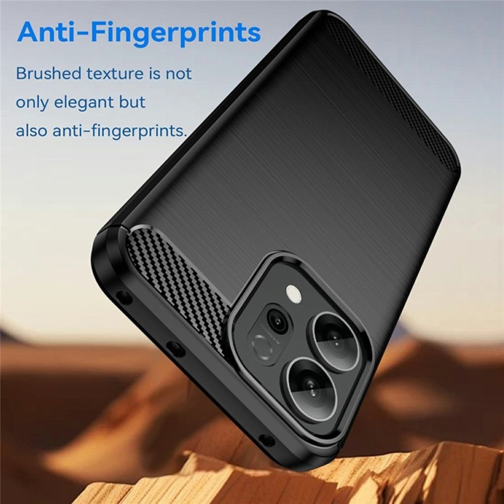 Deksel for Oppo Reno15 FS / Reno15 F, Techsuit, Karbon, Svart