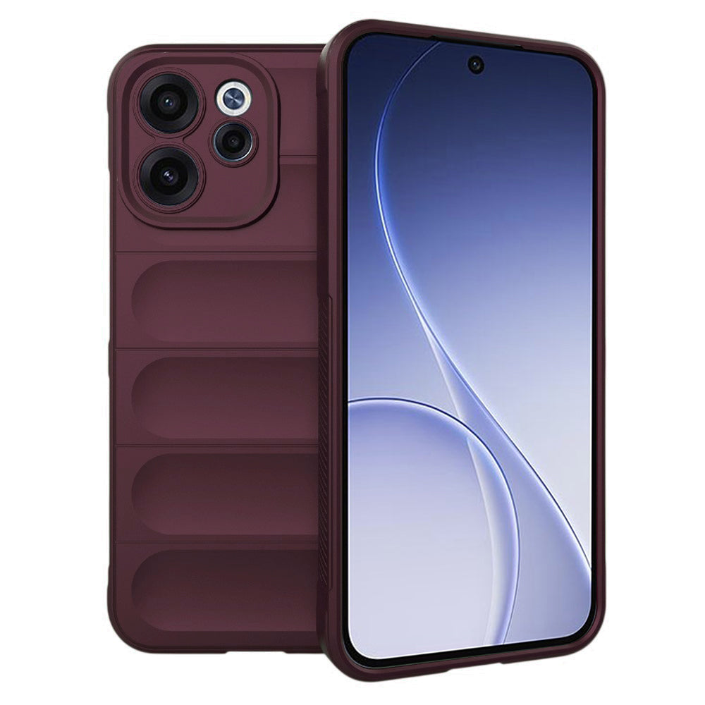 Deksel for Oppo Reno15 FS / Reno15 F, Techsuit, Magic Shield, Burgunder