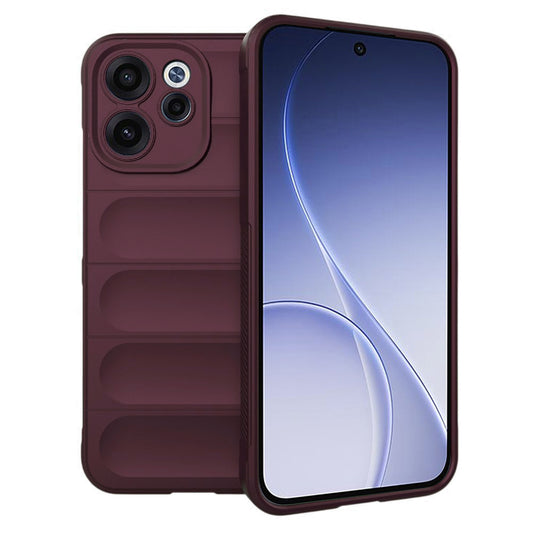 Deksel for Oppo Reno15 FS / Reno15 F, Techsuit, Magic Shield, Burgunder