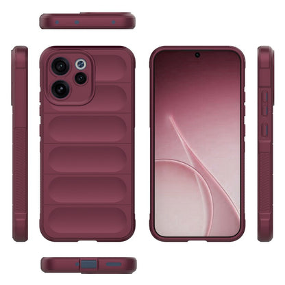 Deksel for Oppo Reno15 FS / Reno15 F, Techsuit, Magic Shield, Burgunder