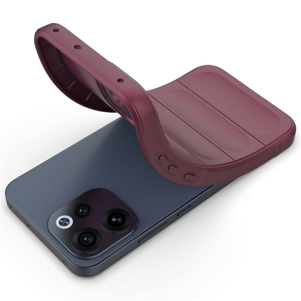 Deksel for Oppo Reno15 FS / Reno15 F, Techsuit, Magic Shield, Burgunder