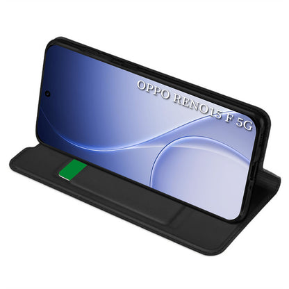 Deksel for Oppo Reno15 FS / Reno15 F, Techsuit, Magskin Book, Svart