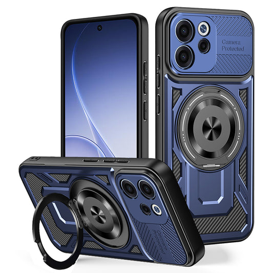 Deksel for Oppo Reno15 FS / Reno15 F, Techsuit, RuggedCam, Blå