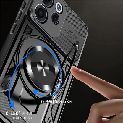 Deksel for Oppo Reno15 FS / Reno15 F, Techsuit, RuggedCam, Grå