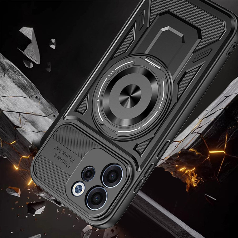 Deksel for Oppo Reno15 FS / Reno15 F, Techsuit, RuggedCam, Grå