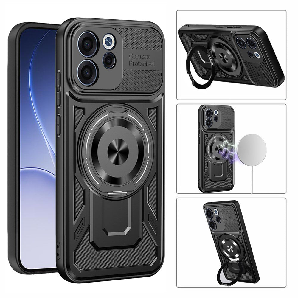Deksel for Oppo Reno15 FS / Reno15 F, Techsuit, RuggedCam, Lilla
