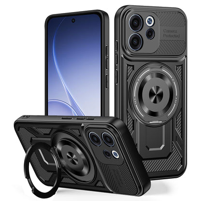 Deksel for Oppo Reno15 FS / Reno15 F, Techsuit, RuggedCam, Svart