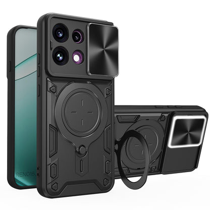 Deksel for Oppo Reno16 F / Reno16 FS, Techsuit, CamGuard Pro, Svart