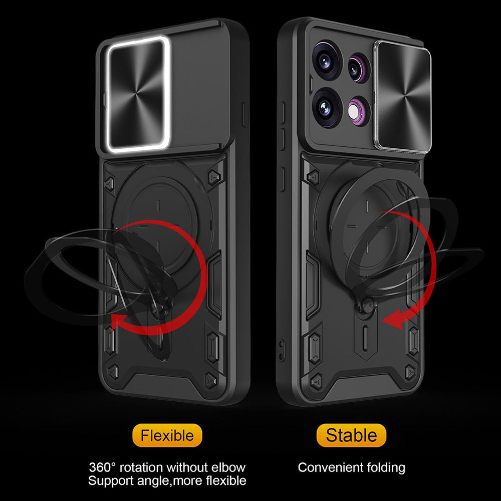 Deksel for Oppo Reno16 F / Reno16 FS, Techsuit, CamGuard Pro, Svart