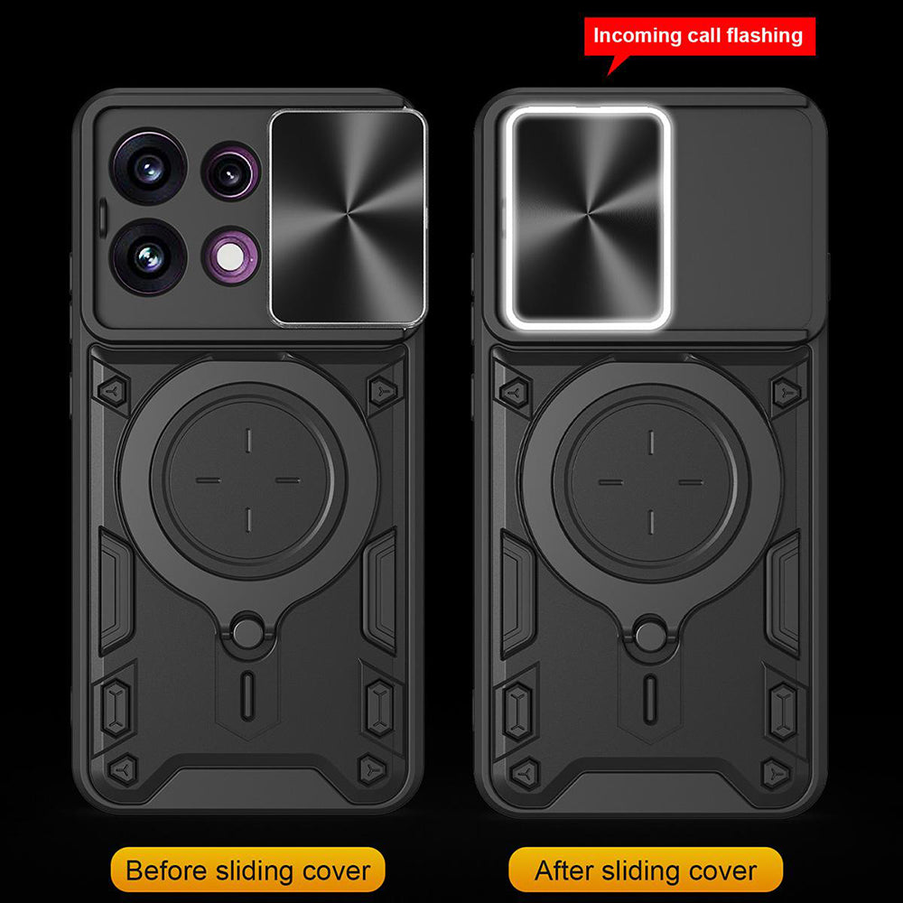 Deksel for Oppo Reno16 F / Reno16 FS, Techsuit, CamGuard Pro, Svart