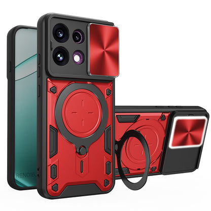 Deksel for Oppo Reno16 F / Reno16 FS, Techsuit, CamGuard Pro, Rød