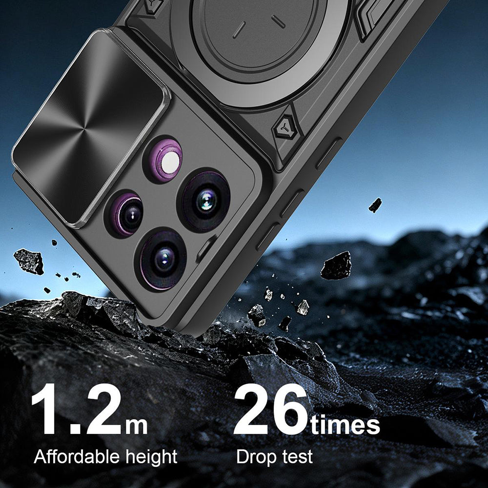 Deksel for Oppo Reno16 F / Reno16 FS, Techsuit, CamGuard Pro, Rød