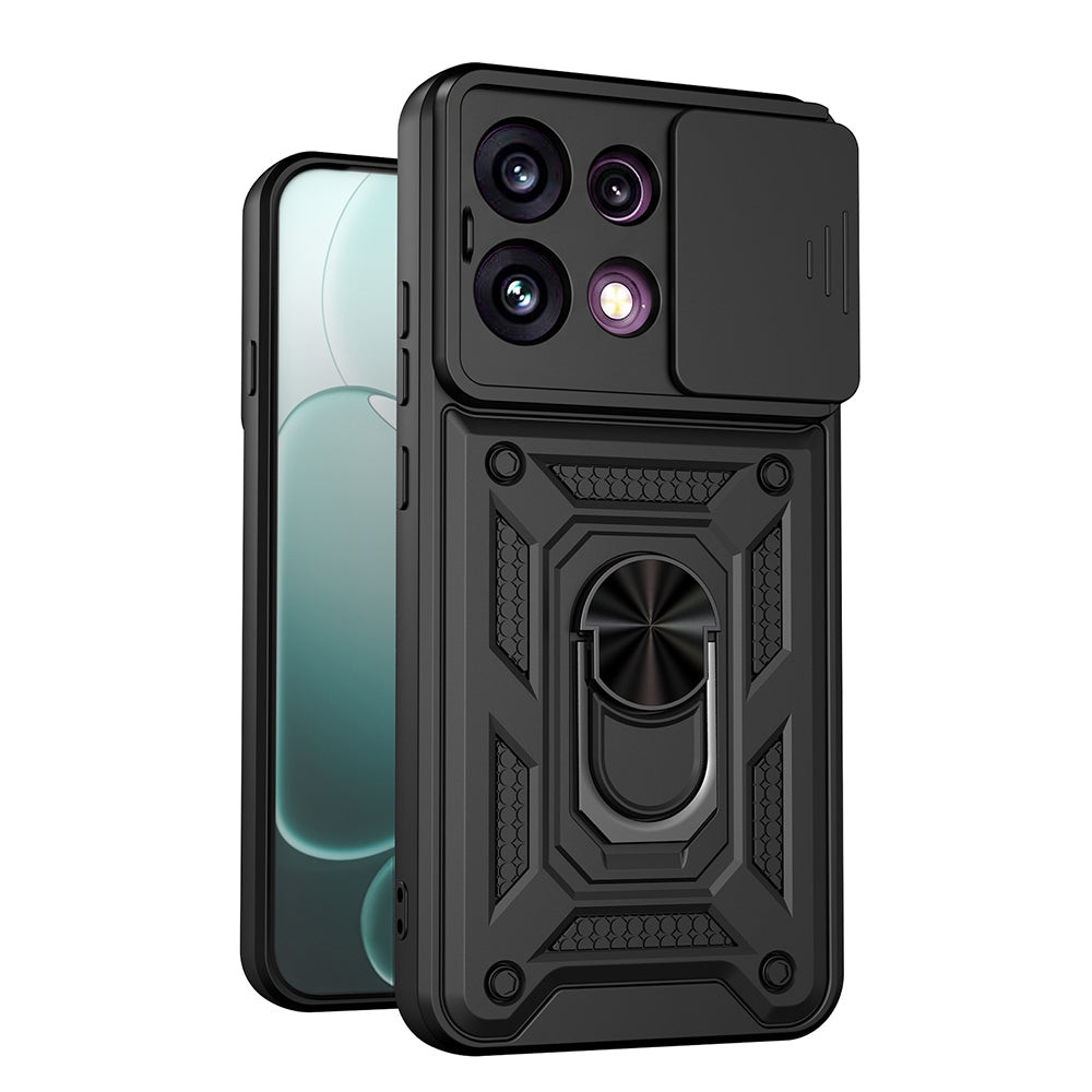 Deksel for Oppo Reno16 F / Reno16 FS, Techsuit, CamShield, Svart