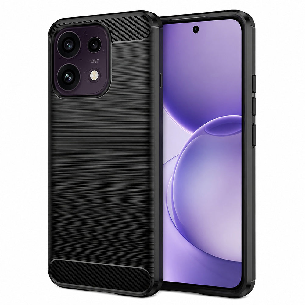 Deksel til Oppo Reno16 F / Reno16 FS, Techsuit, Karbon, Svart