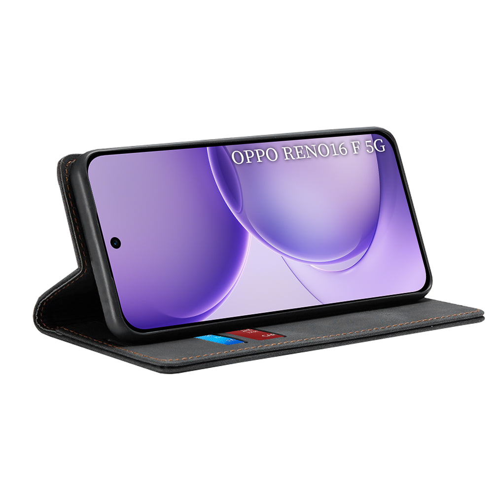 Deksel for Oppo Reno16 F / Reno16 FS, Techsuit, Confy, Svart