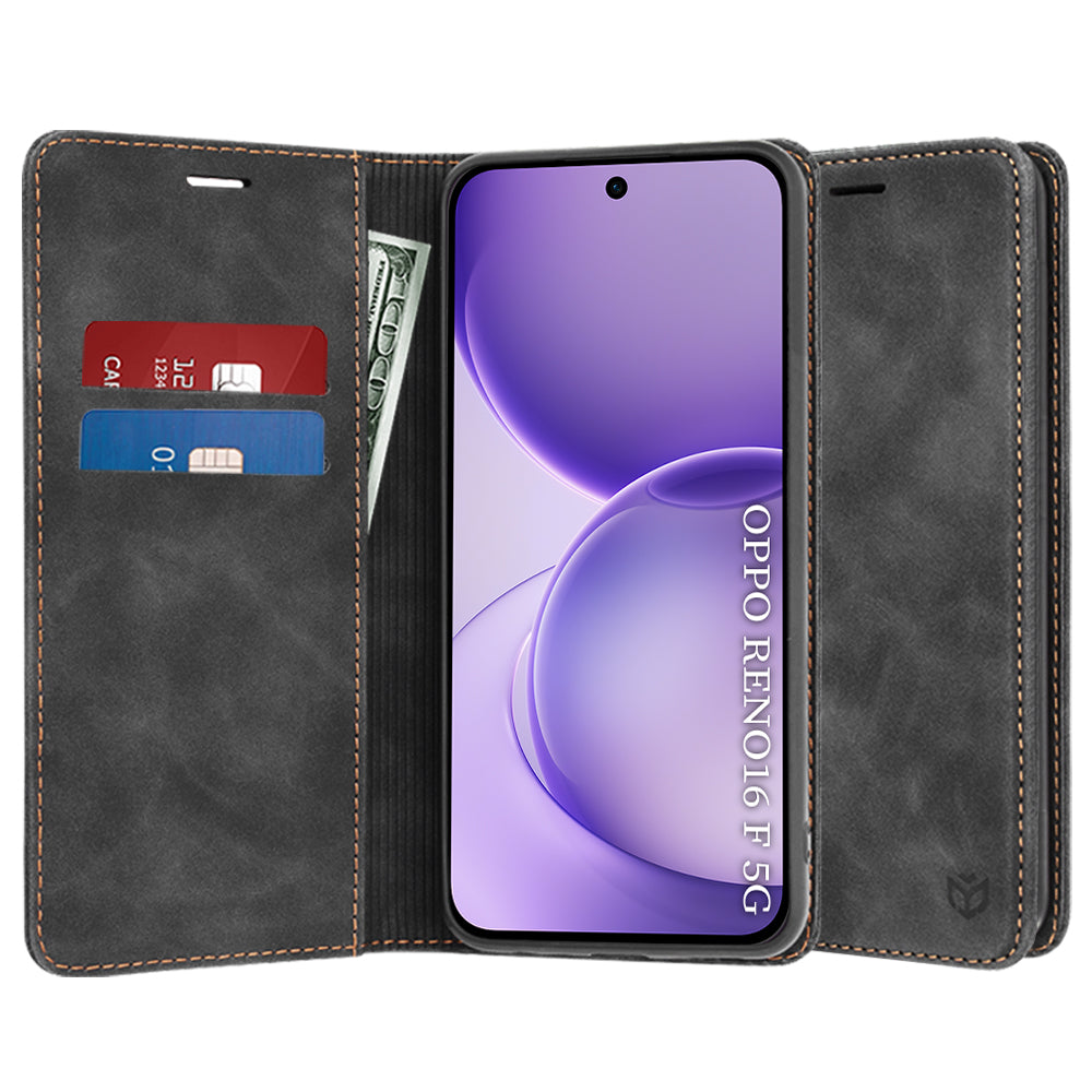 Deksel for Oppo Reno16 F / Reno16 FS, Techsuit, Confy, Svart