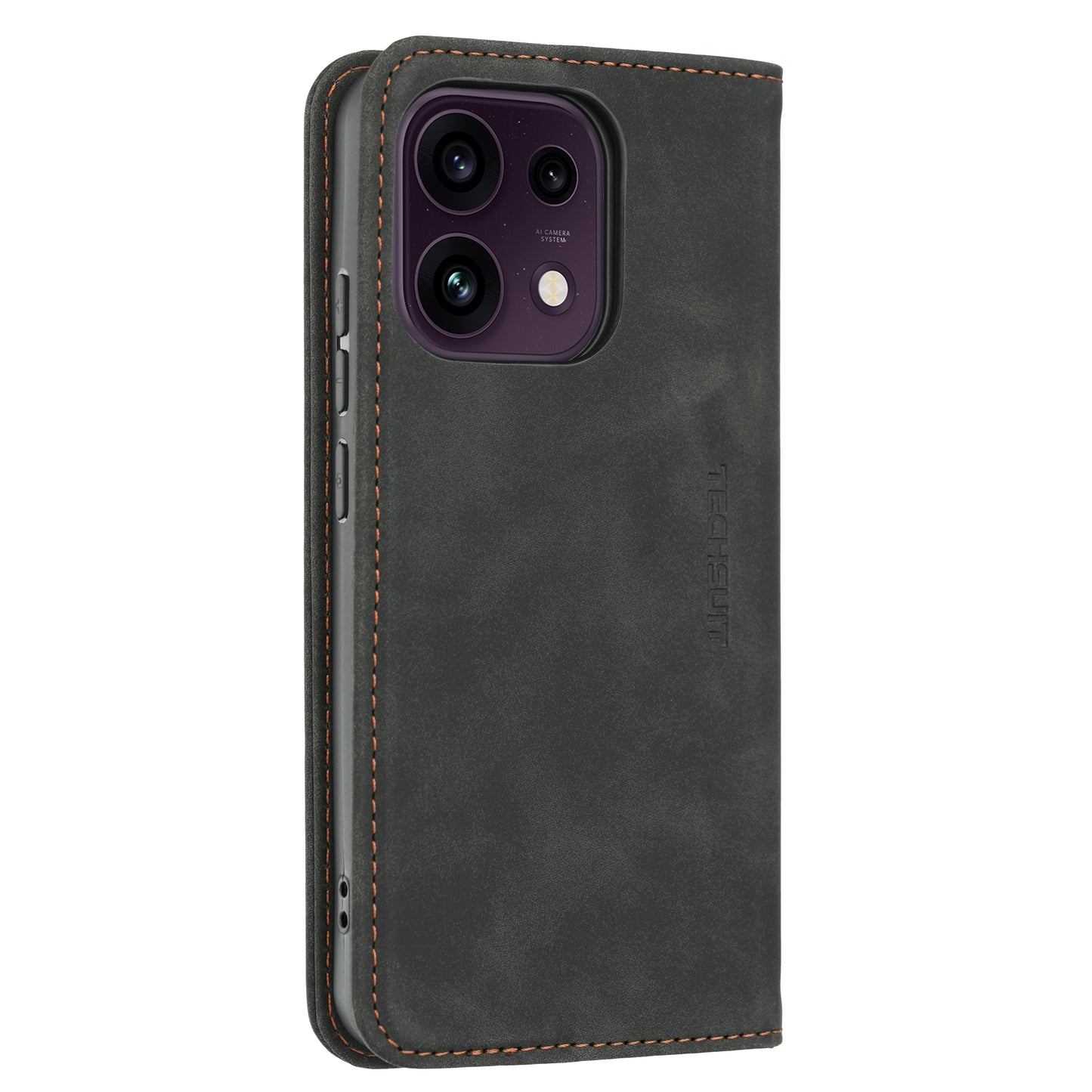 Deksel for Oppo Reno16 F / Reno16 FS, Techsuit, Confy, Svart